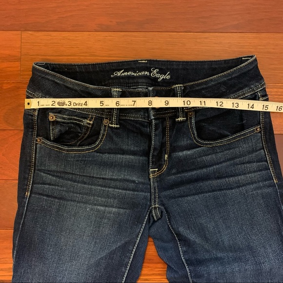 American Eagle Slim Boot Cut Jeans, dark wash, size 6, excellent condition! - Picture 8 of 10